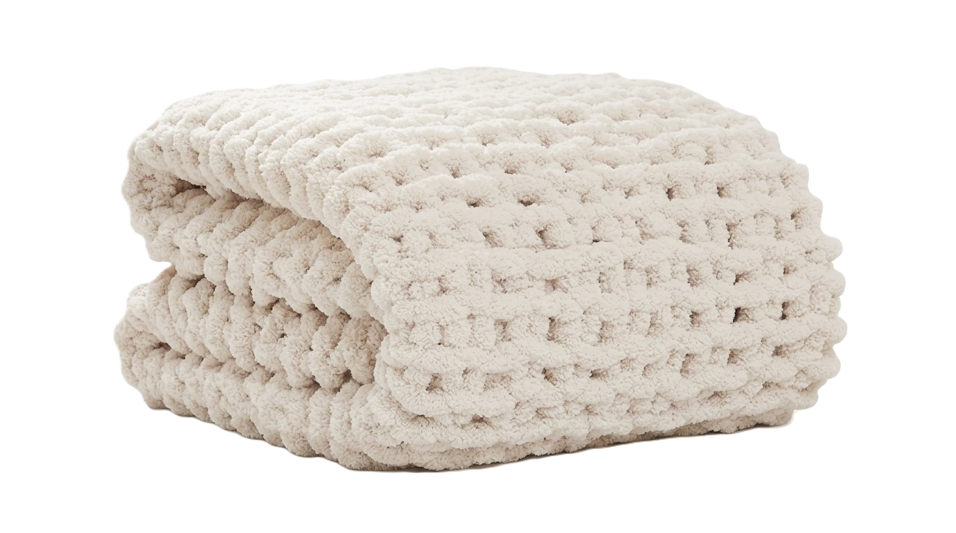 LAGRATY Chunky Knit Blanket Throw